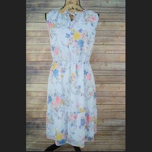 Floral Fully Lined Sleeveless Summer Spring Dress
